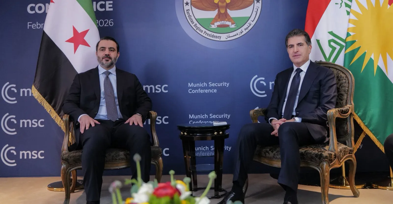 نيجيرفان بارزاني يدعو من ميونخ الى ضمان حقوق الكورد في الدستور القادم لسوريا