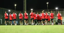 منتخب شباب العراق يجري أول تمريناته في مصر استعداداً لغرب آسيا