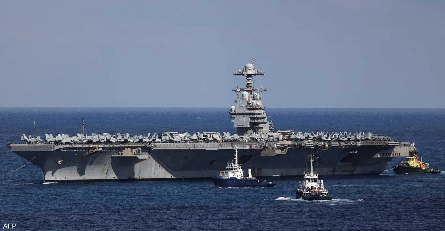 في طريقها لإسرائيل.. أضخم حاملة طائرات أميركية تصل اليونان