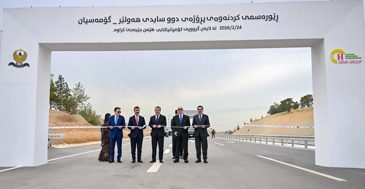 اربيل تدشن طريقا مزدوجاً جديداً