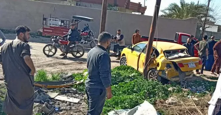 حادث مروع يودي بحياة سائق ويصيب اثنين جنوبي كركوك