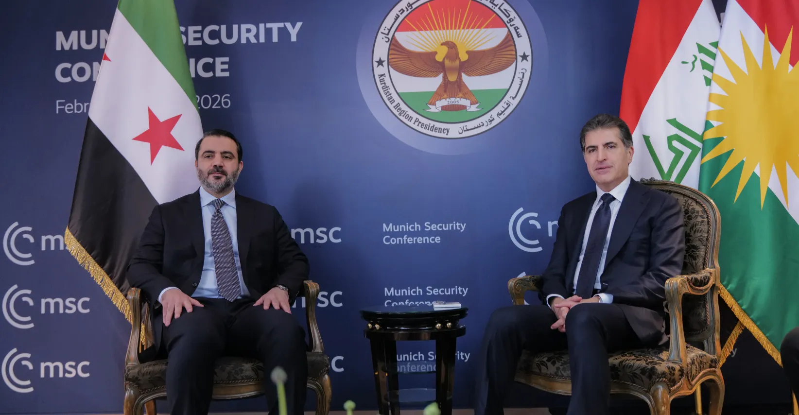 نيجيرفان بارزاني يبحث مع وزير خارجية سوريا تطورات الحرب