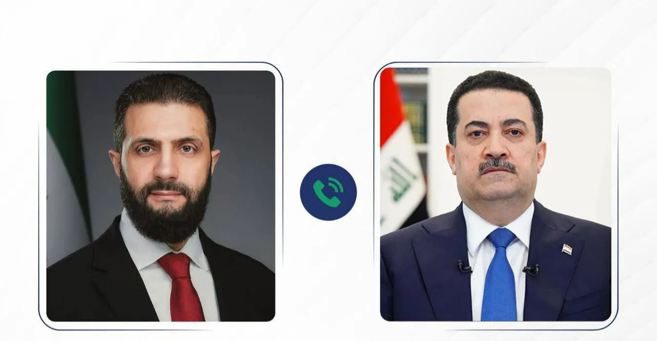 السوداني والشرع يناقشان ضرورة تكثيف الجهود لتجنب استمرار استخدام القوة العسكرية