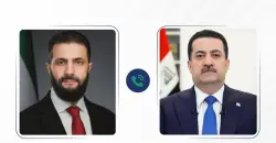 السوداني والشرع يناقشان ضرورة تكثيف الجهود لتجنب استمرار استخدام القوة العسكرية