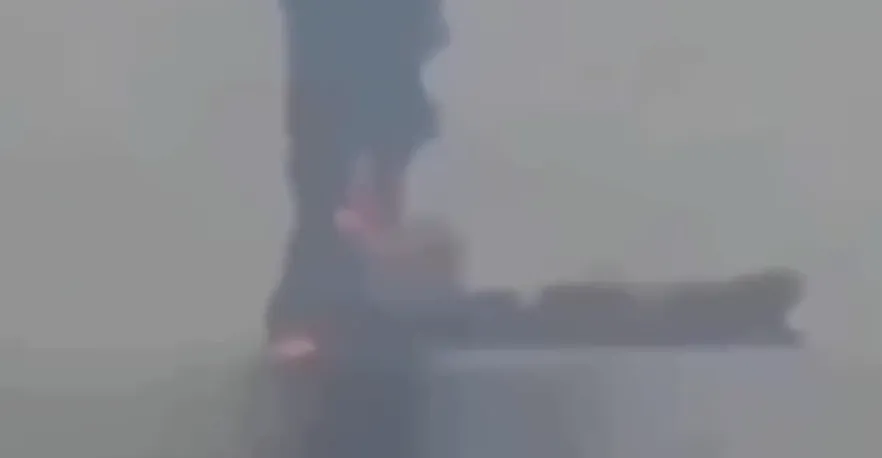 Iran attacks oil vessel amid Hormuz traffic halt