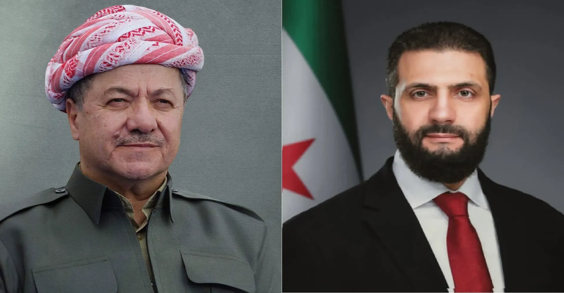 مسعود بارزاني والشرع يبحثان التطورات الإقليمية ويحذران من "التداعيات"