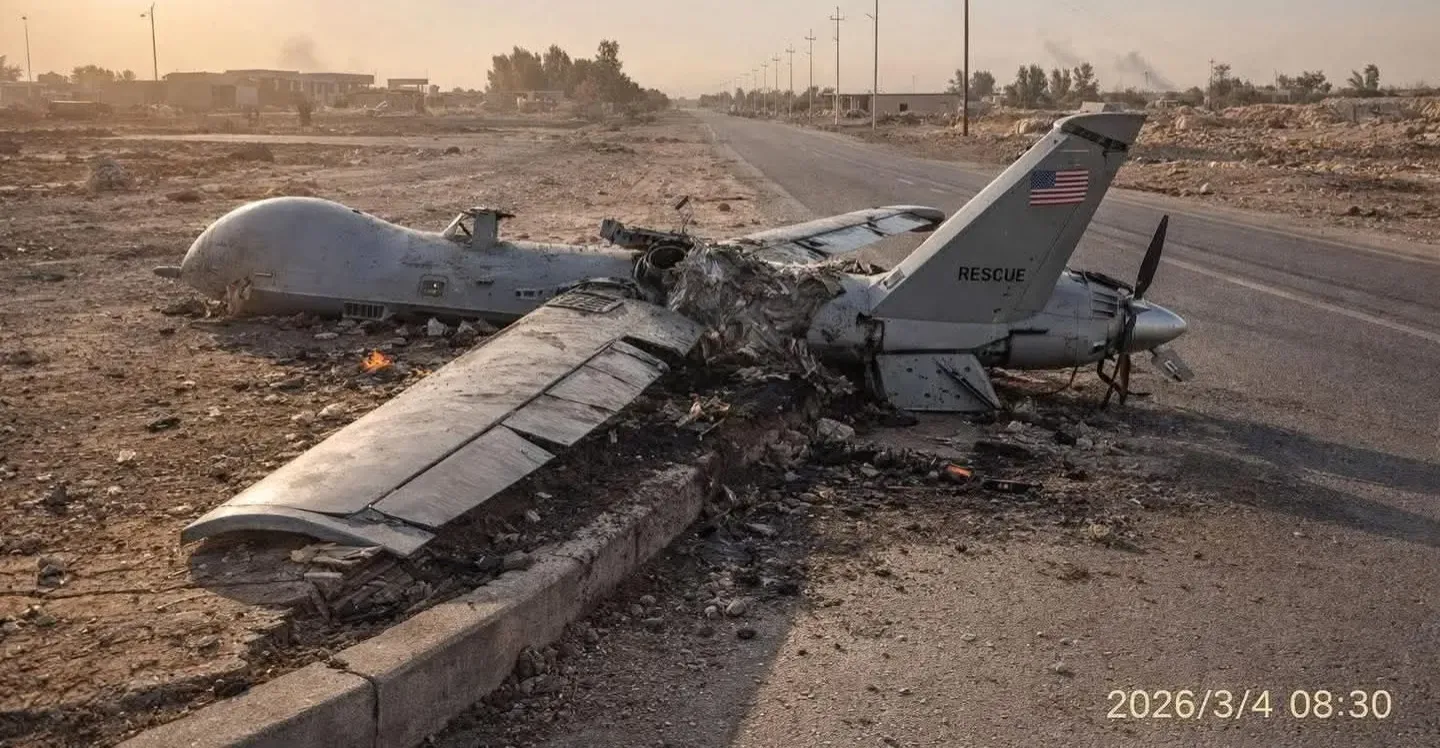 US military drone goes down in northern Iraq