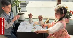 القهوة تلتقي بالألوان.. "عالم فنسنت" يجمع شباب واطفال بعقوبة (صور)