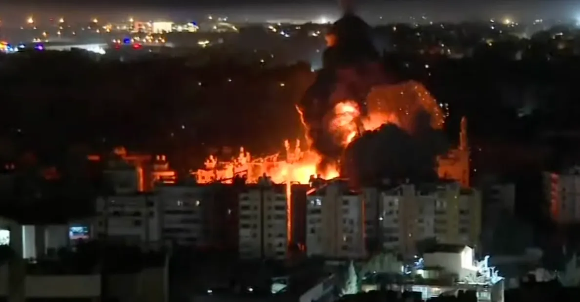 غارة تتسبب بانفجار مهول في الضاحية الجنوبية لبيروت