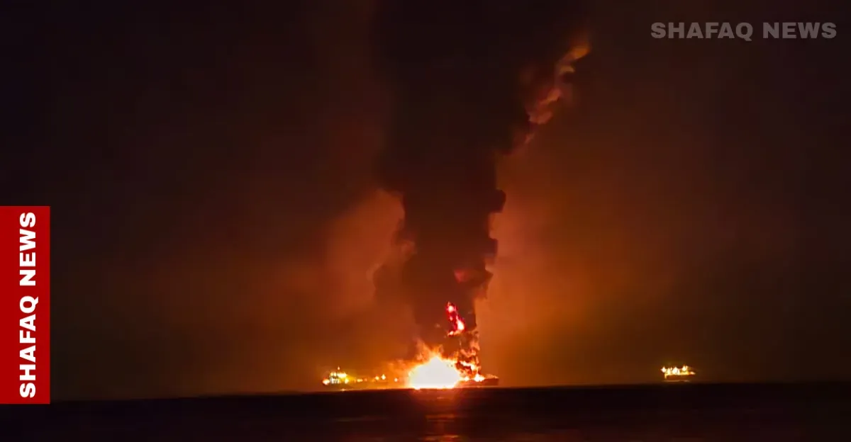 Basra to face polluted rainfall after tanker fires in Iraqi waters, warns watchdog