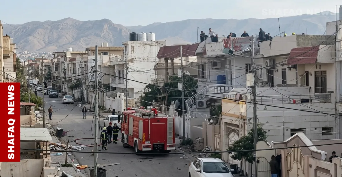 Drone falls on house roof in al-Sulaymaniyah, no casualties