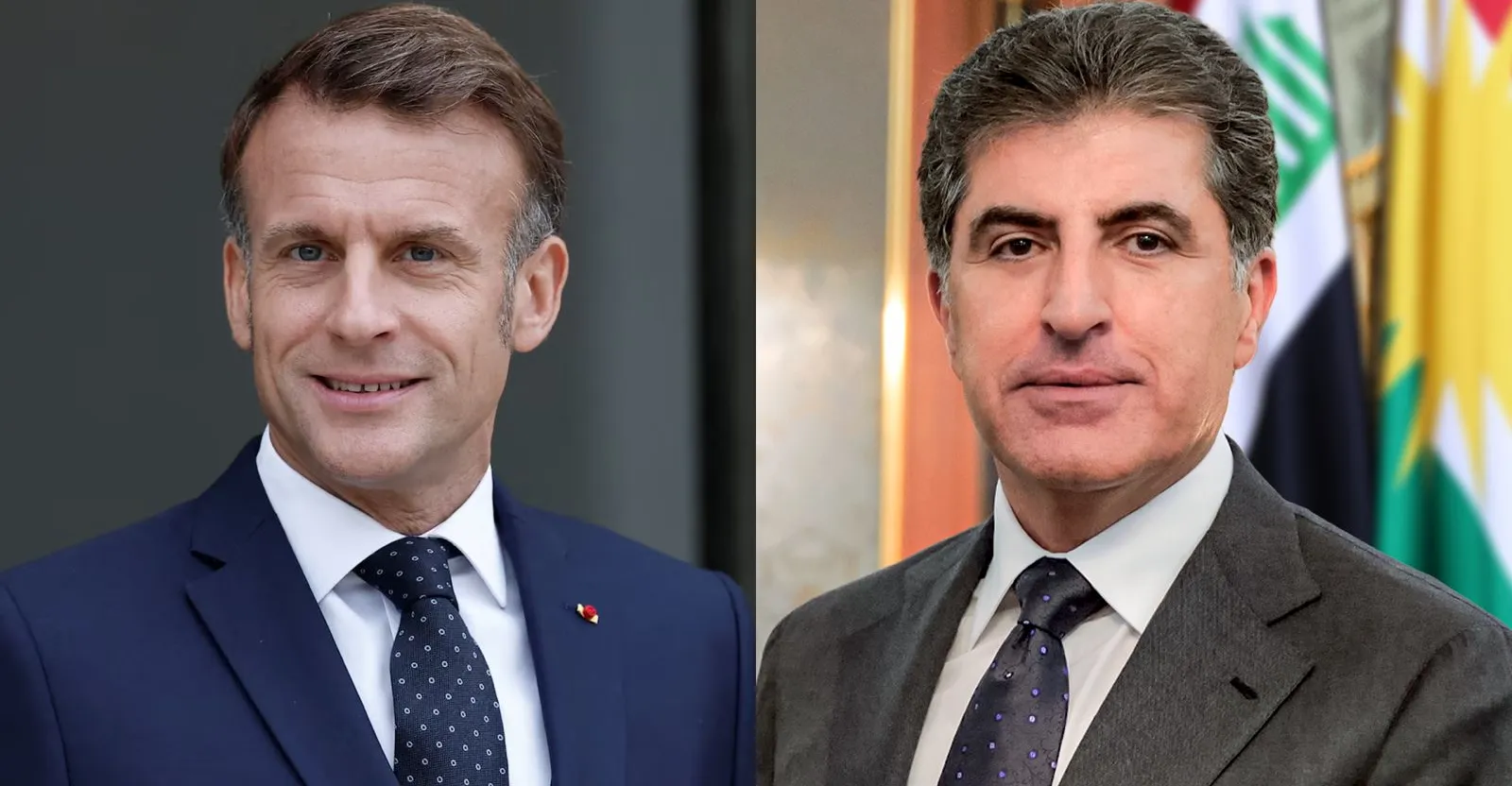 نيجيرفان بارزاني يدين الهجوم على القوات الفرنسية بأربيل خلال اتصال مع ماكرون