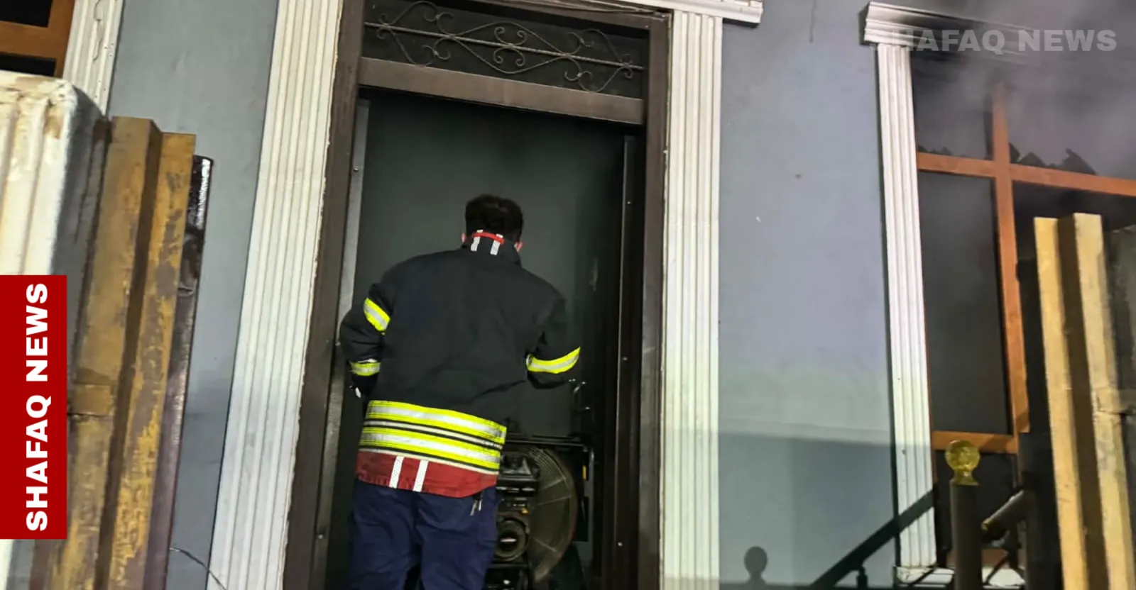 العراق – ماس كهربائي يحرق منزلا في السليمانية (صور)