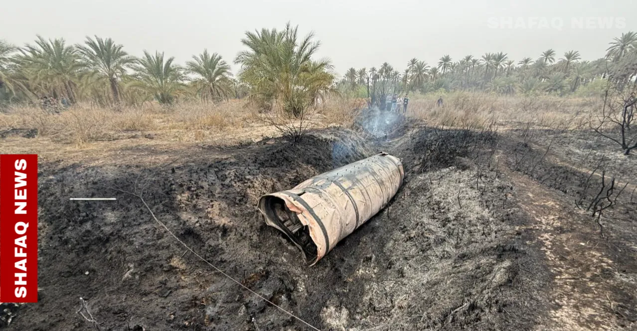 سقوط بقايا صاروخ بالستي في بابل