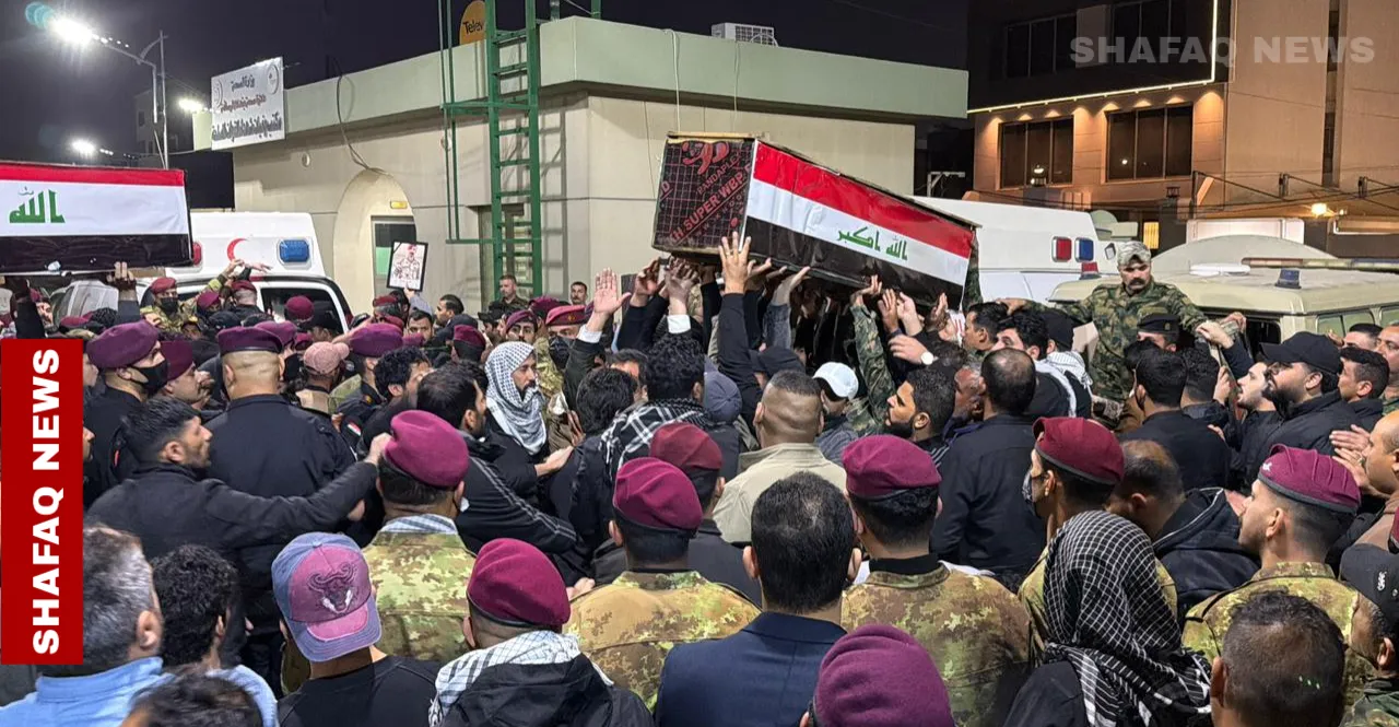 تشييع في بغداد لضحايا قصف القائم (صور+ فيديو)