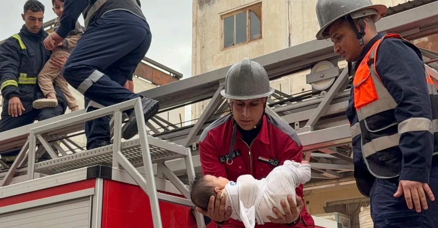 انهيار شقق سكنية بسبب الأمطار في كربلاء