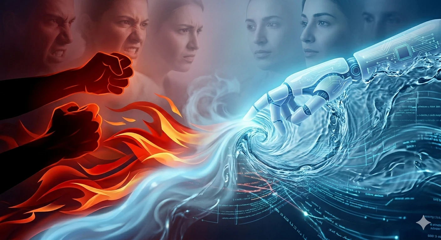 دبلۆماسییەت زیرەکی دەسکرد: ئاگر کەێدە ئاو