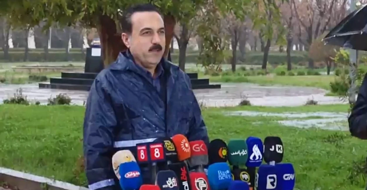 محافظ أربيل يوجه تحذيراً "هاماً" للمواطنين يخص الموجة المطرية