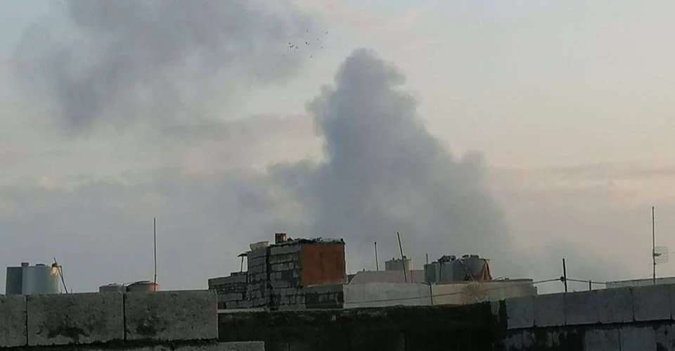 قصف جوي يستهدف الحشد الشعبي في مطار كركوك (فيديو)