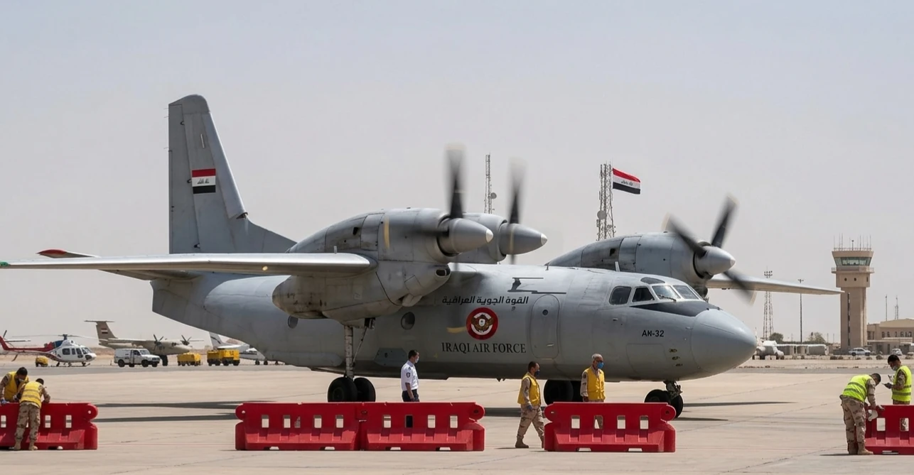تضرر طائرة للقوة الجوية العراقية وخروجها عن الخدمة إثر قصف مطار بغداد