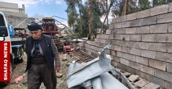 أربيل.. إصابة 3 أطفال وتضرر ممتلكات مدنية إثر سقوط حطام مسيّرة (صور)