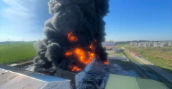 Drone strike sparks major fire at Castrol warehouses near Erbil