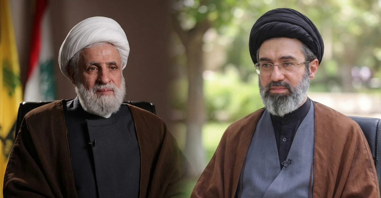 مجتبى خامنئي في رسالة لنعيم قاسم: إيران مستمرة بدعم المقاومة