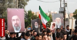 Pro-Iran supporters rally in Baghdad against US-Israel war
