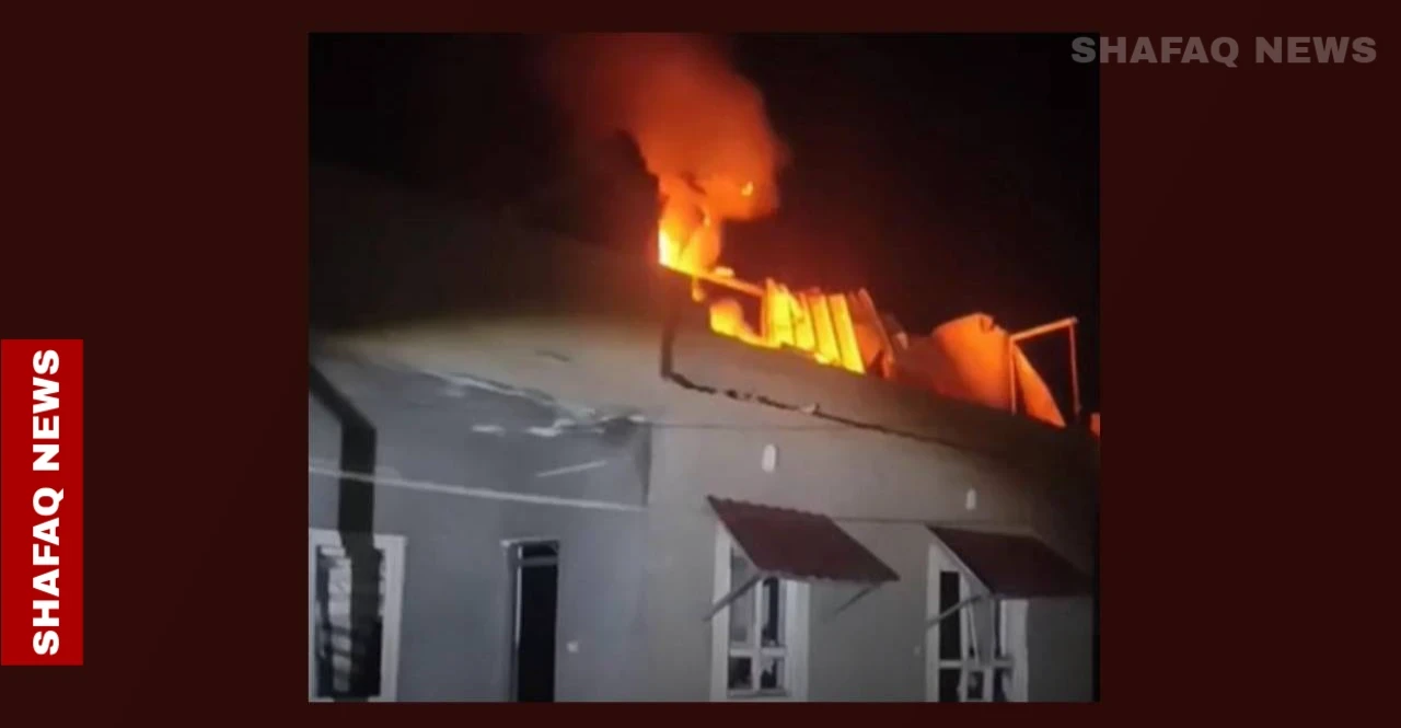 Drone shrapnel falls on house in Erbil