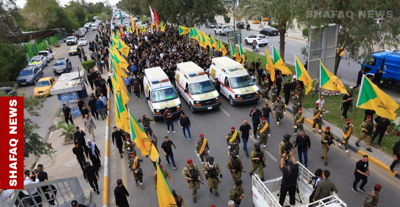 بغداد على ضفتين.. تشييع لقتلى الفصائل واحتفالات بـ"انتصار إيران" (صور)