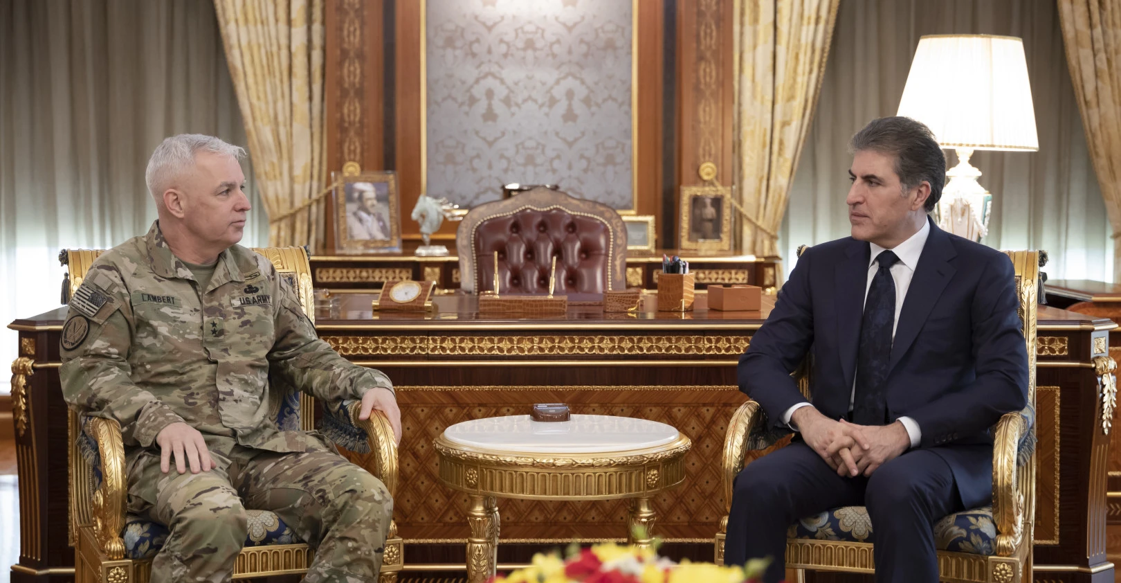 نيجيرفان بارزاني وقائد التحالف الدولي يشددان على التنسيق الأمني لتجاوز تحديات المنطقة