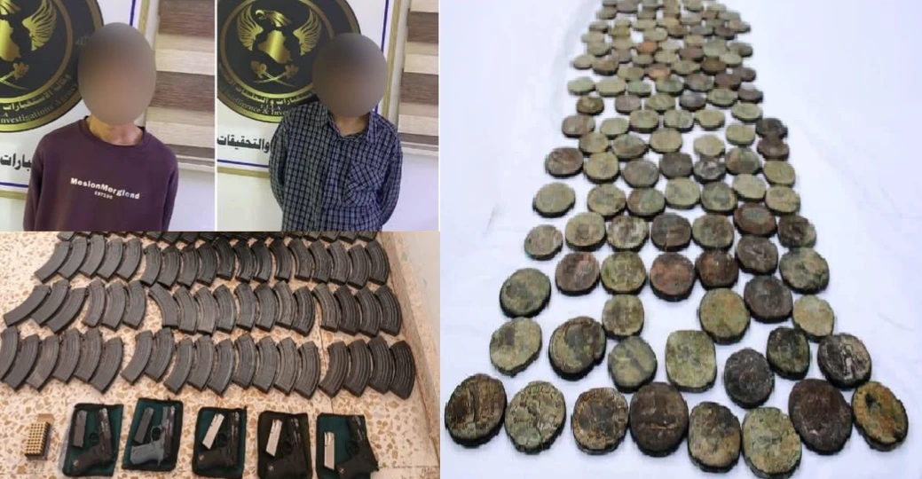 في 3 محافظات.. محاولة اختطاف شاب والإطاحة بتاجري أسلحة وضبط قطع أثرية