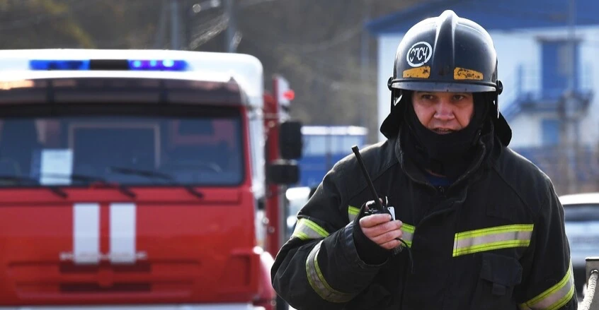 حريق قرب ميناء روسي بعد هجوم بطائرات مسيرة