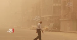 عاصفة ترابية تضرب الأنبار