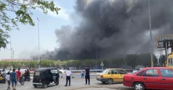 حريق كبير يلتهم معملاً للإسفنج بساحة عدن في بغداد (فيديو)
