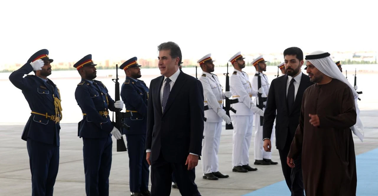 استقبال رسمي لرئيس إقليم كوردستان في الإمارات