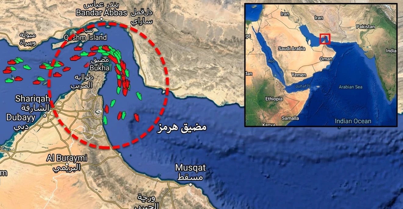 بيانات "كبلر": 7 ناقلات فقط عبرت مضيق هرمز أمس