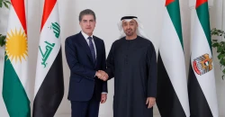 President Barzani in UAE: Stresses cooperation in talks with Emirati President