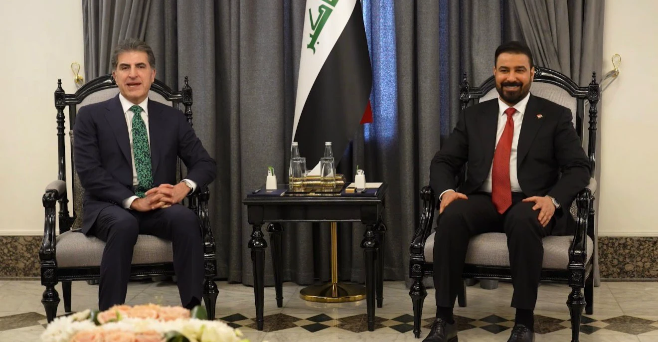 في بغداد.. الزيدي يبحث مع نيجيرفان بارزاني تشكيل الحكومة