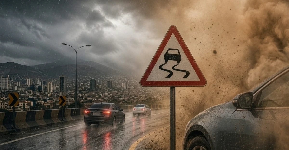 مرور السليمانية تطلق تحذيرا بسبب الأمطار والغبار