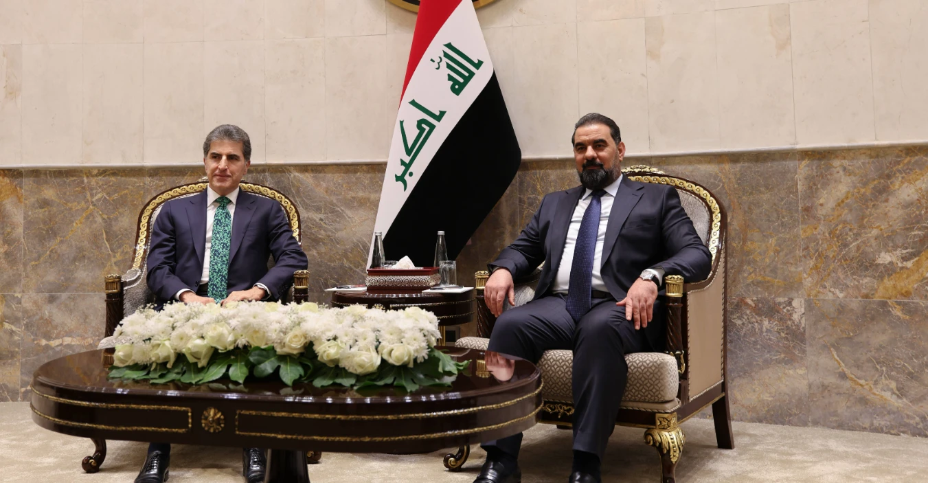نيجيرفان بارزاني والحلبوسي يؤكدان أهمية التنسيق بين أربيل وبغداد لتجاوز العقبات