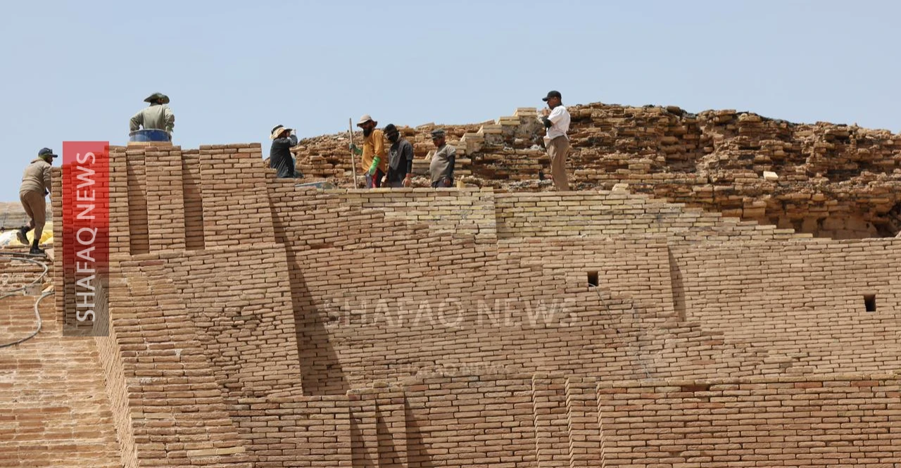 الآثار العراقية تباشر بترميم زقورة أور ومشاركة إيطالية لإنقاذ طاق كسرى (صور)