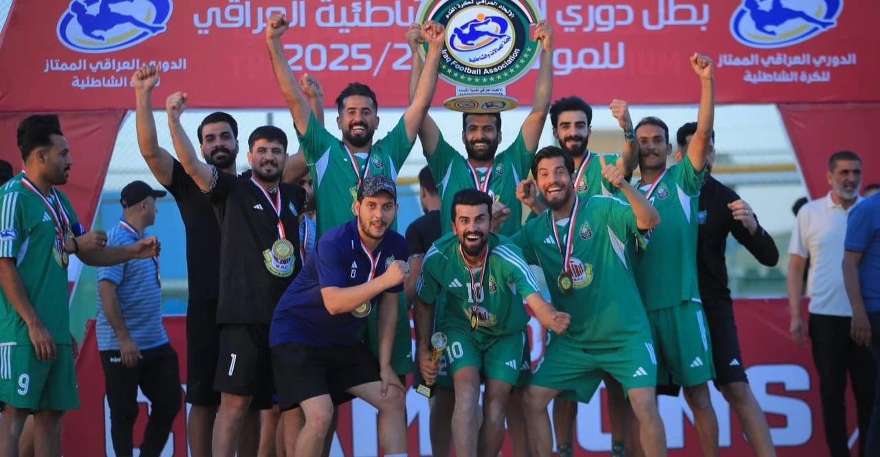 Irak Plaj Futbolu Ligi'nde şampiyon Masafi Al-Wasat oldu