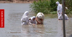 Mandaean community in Iraq marks Golden Baptism feast in white robes and running water