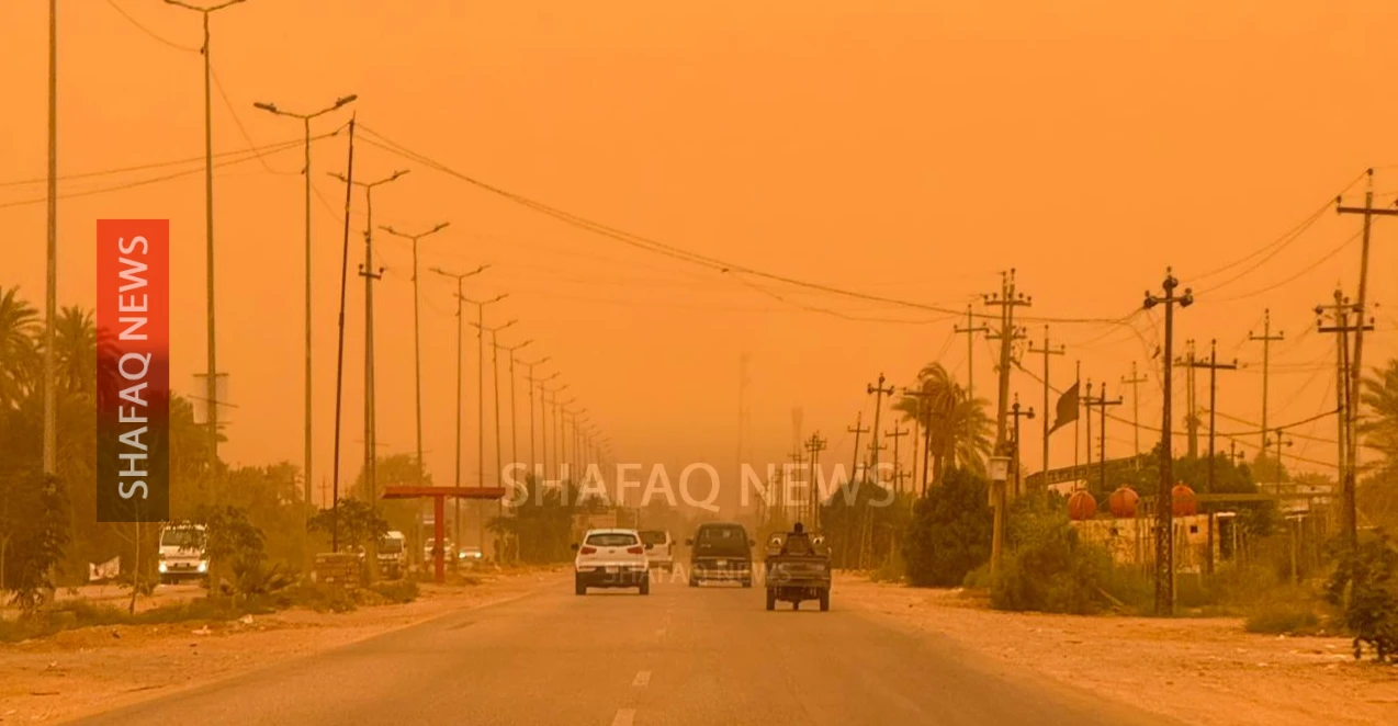 Dust storm disrupts visibility across western and central Iraq