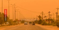 Dust storm disrupts visibility across western and central Iraq