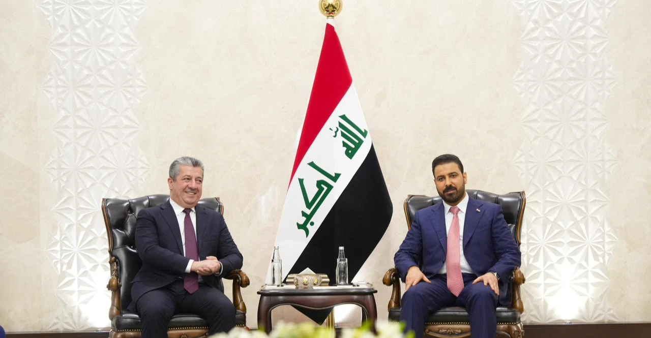 مسرور بارزاني يصل إلى بغداد والزيدي يستقبله