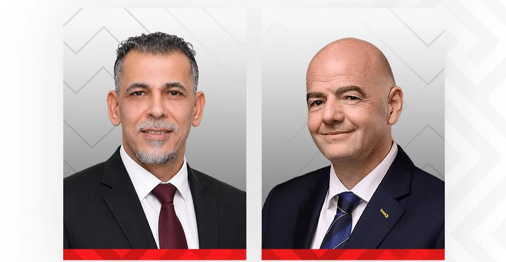 إنفانتينو يهنئ يونس محمود بمناسبة انتخابه رئيساً لاتحاد الكرة العراقي