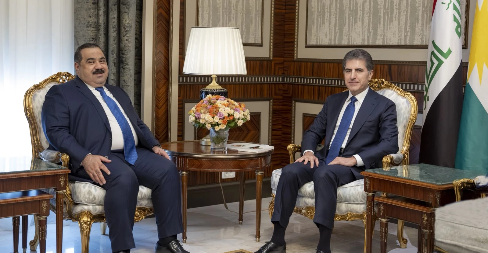 نيجيرفان بارزاني يبحث مع السامرائي إجراءات بغداد لحصر السلاح بيد الدولة