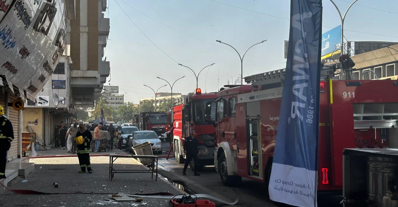 Fire Extinguished at Central Baghdad Commercial Building